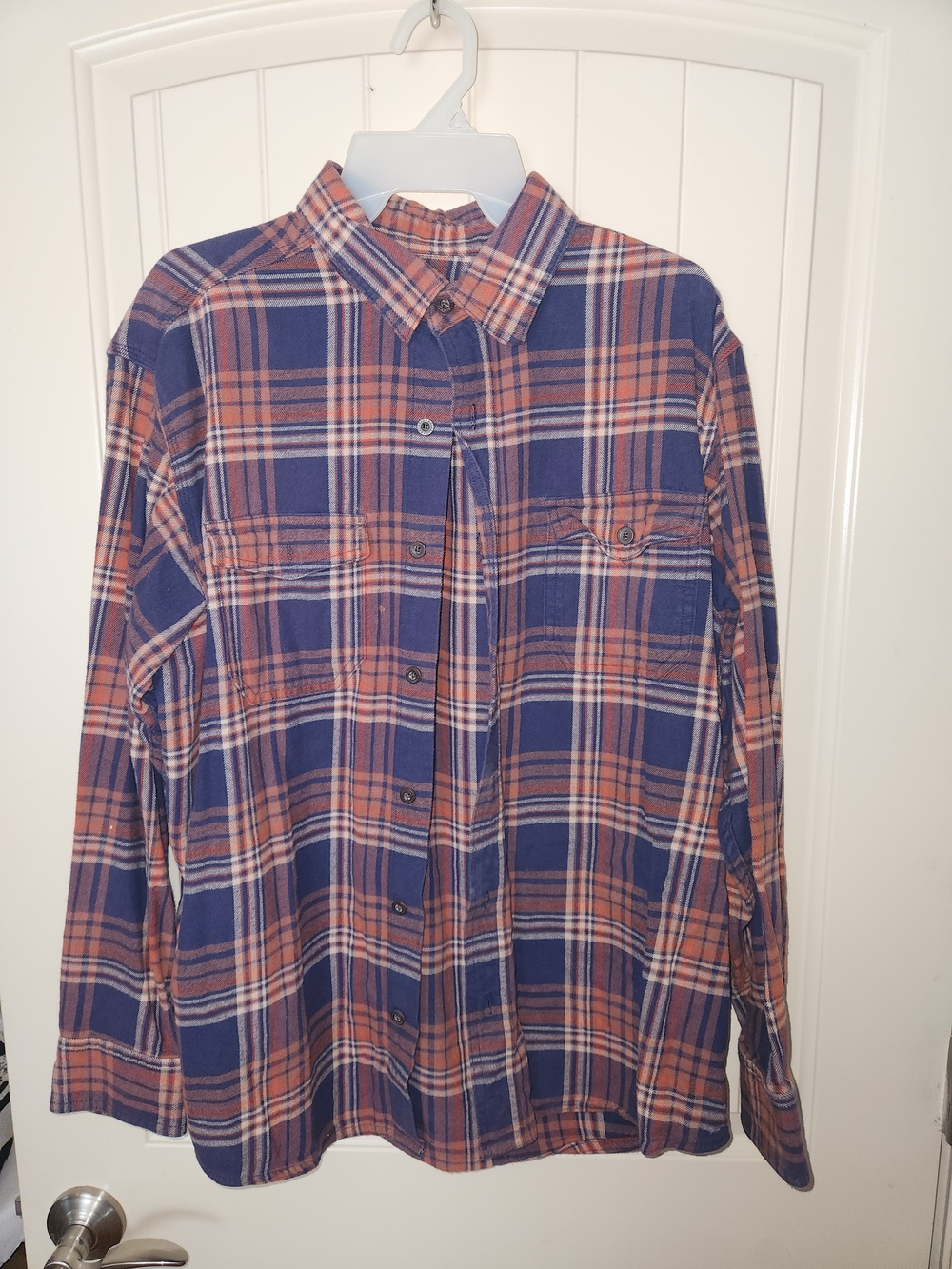RedHead Blue and Rust Plaid Button-Down Shirt